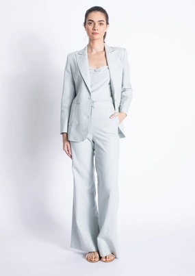 Caliz Linen Blazer Organic Cotton Fiber BondedShoulder
