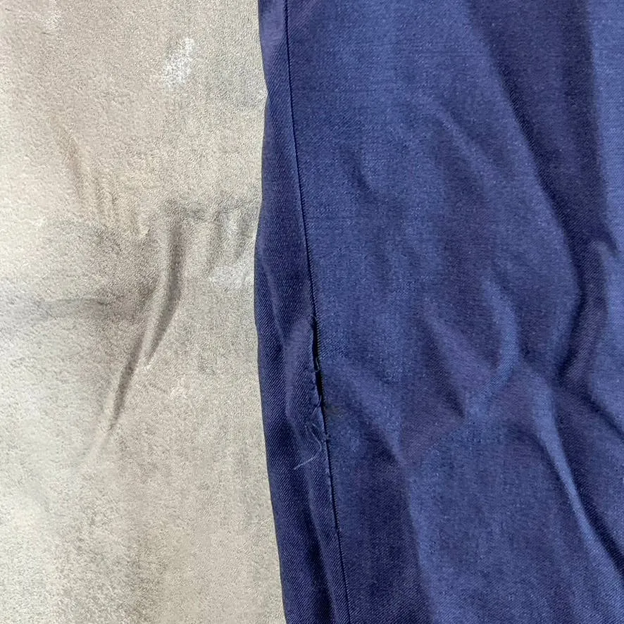 CALVIN KLEIN Men's Blue Infinite Stretch Slim-Fit Wool Dress Pants SZ 38X30