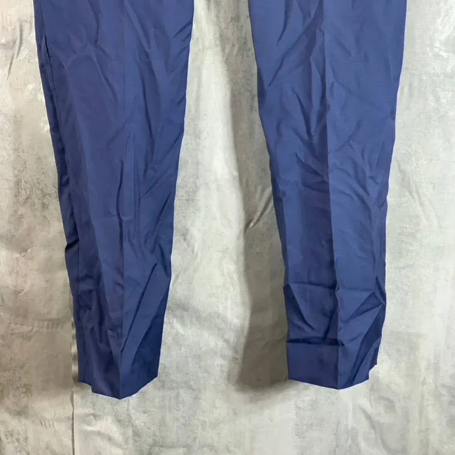 CALVIN KLEIN Men's Blue Infinite Stretch Slim-Fit Wool Dress Pants SZ 38X30