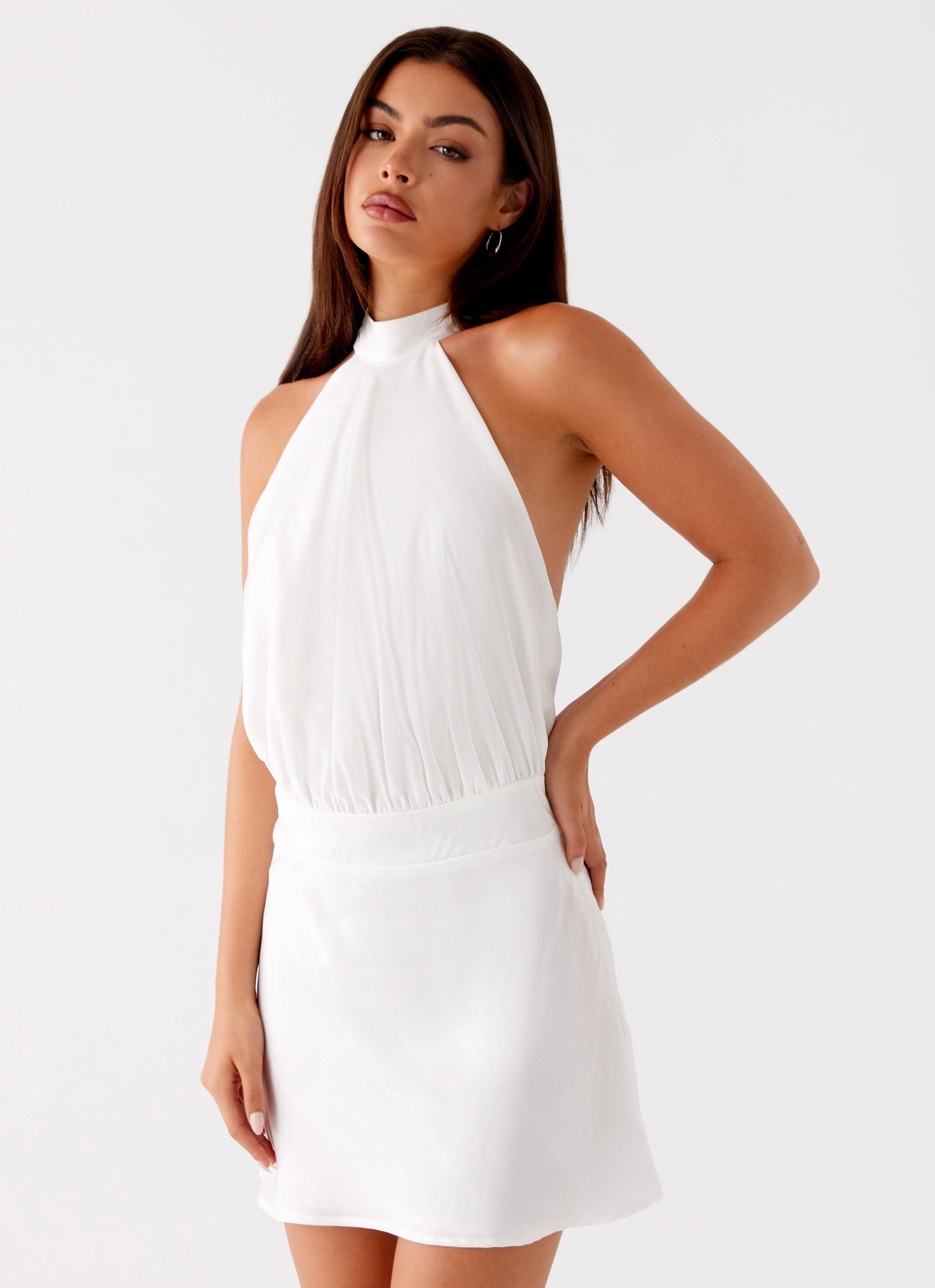 Clean Outfit Camera Shy Mini Dress - Ivory