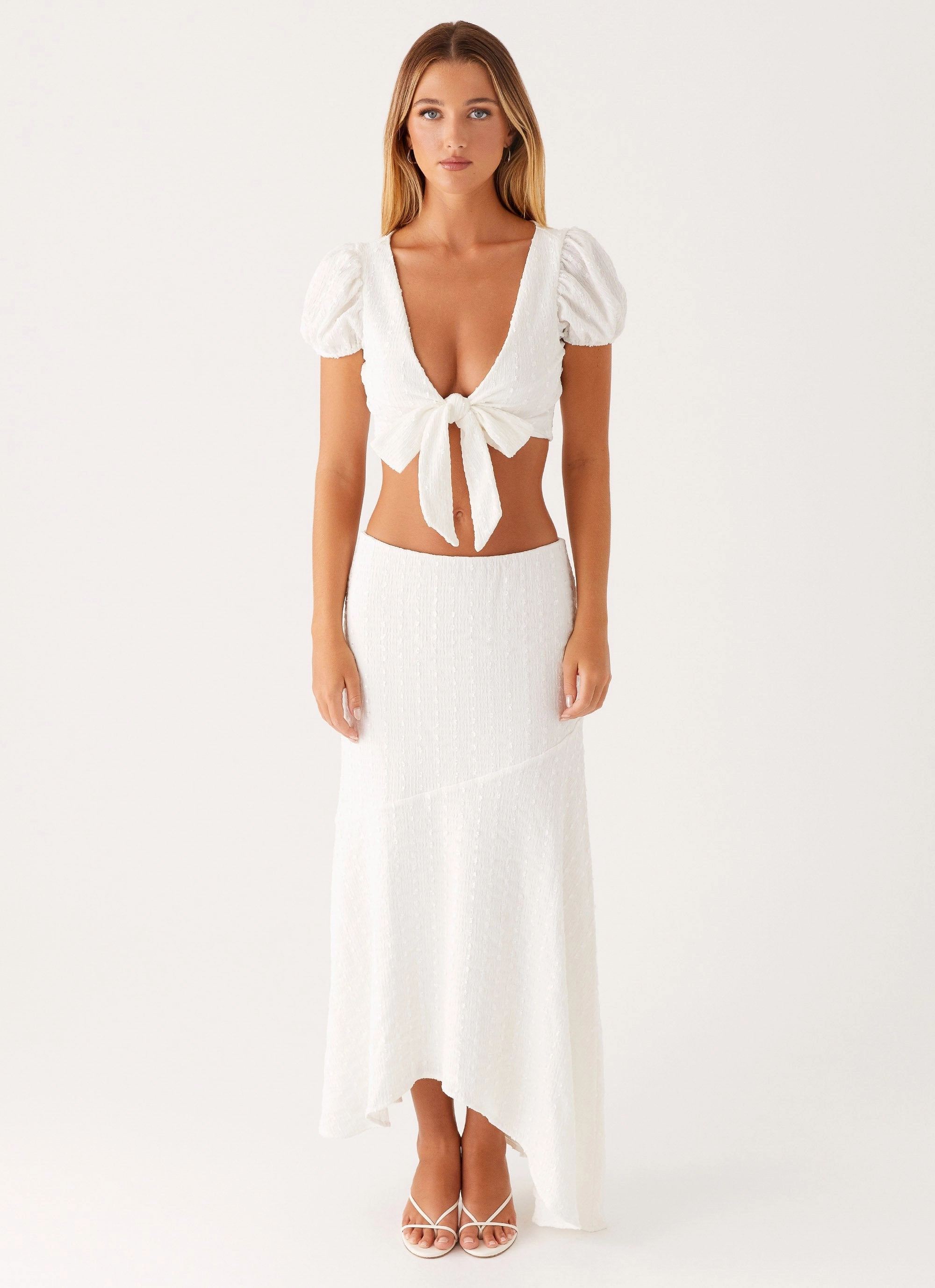 OdorResistantFinish Cammy Tie Top - White