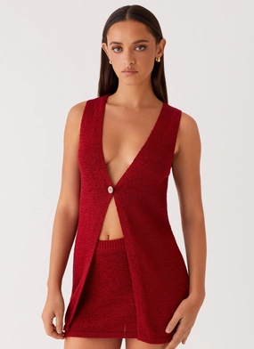 Capri Glow Knit Top - Maroon AntiOdor BambooBlend