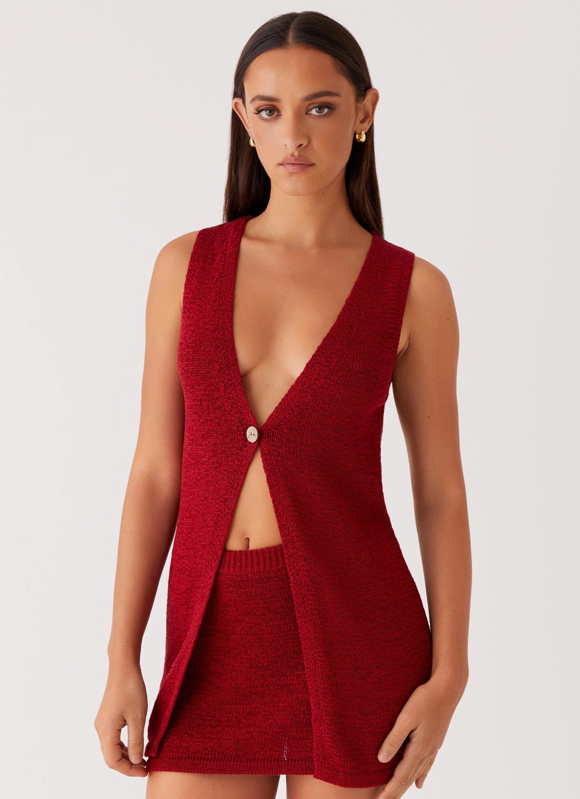 Capri Glow Knit Top - Maroon AntiOdor BambooBlend
