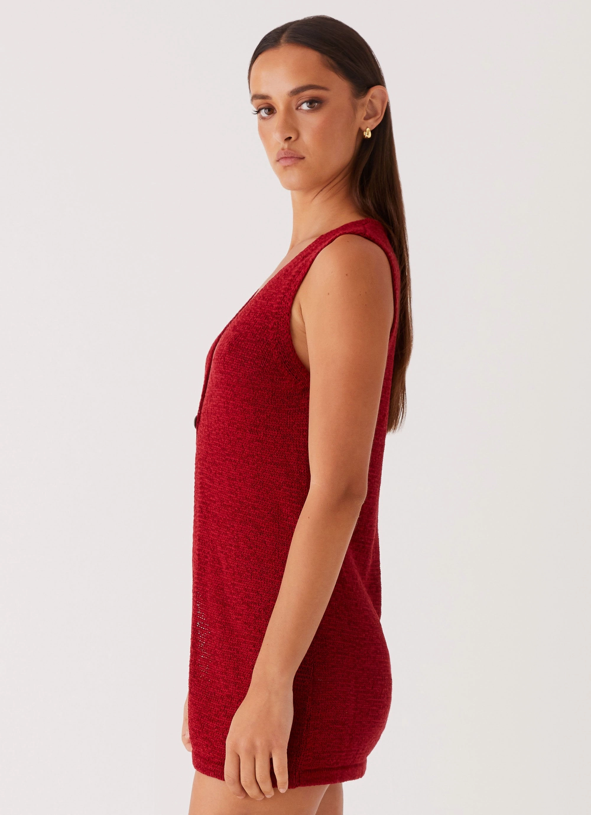 Soft Touch Capri Glow Knit Top - Maroon