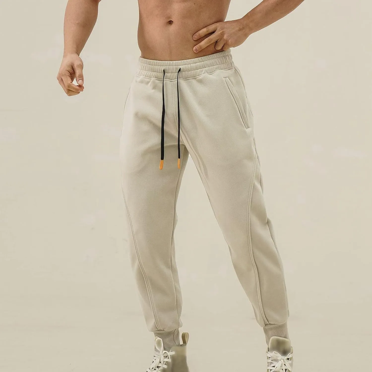 Cargo Pants for Men Big and Tall, 2023 Outdoor Autumn Men's Cargo Casual Pants Plain Color Joggers Men's Heavyweight