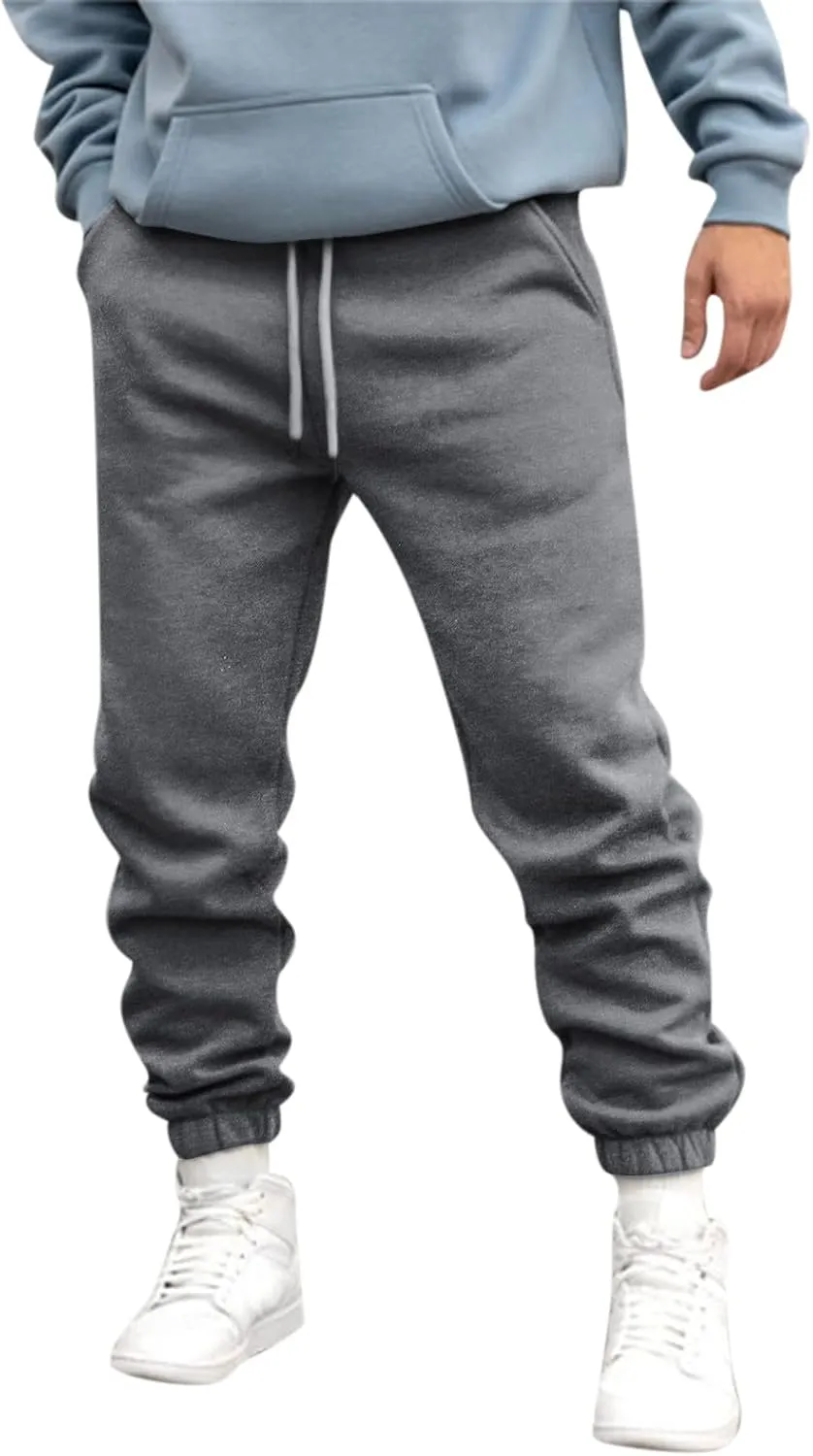 Cargo Pants for Men Big and Tall Pants Elastic Waist Sweatpants for Men Casual Long Trousers Light Jogger Pants Men's
