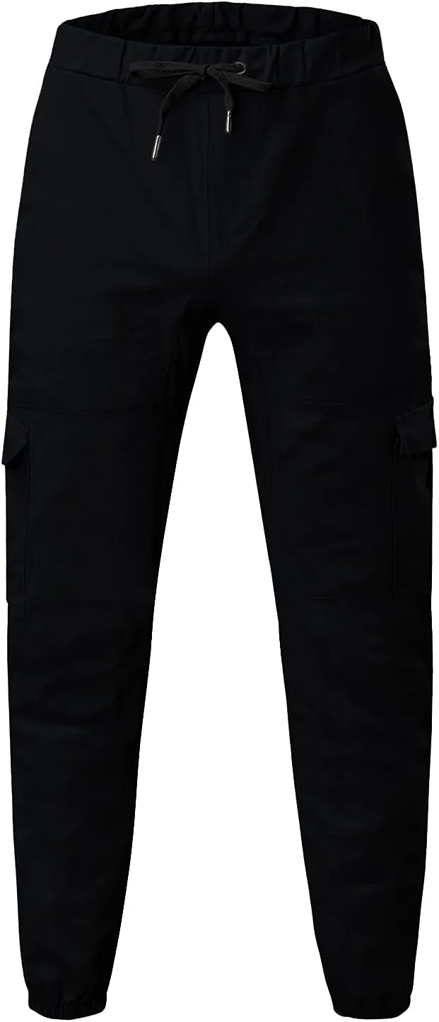 Cargo Pants for Men Slim Fit Wild Work Pants Workout Joggers Tapered Leg Sweatpants for Men with Pockets Hiking Trousers