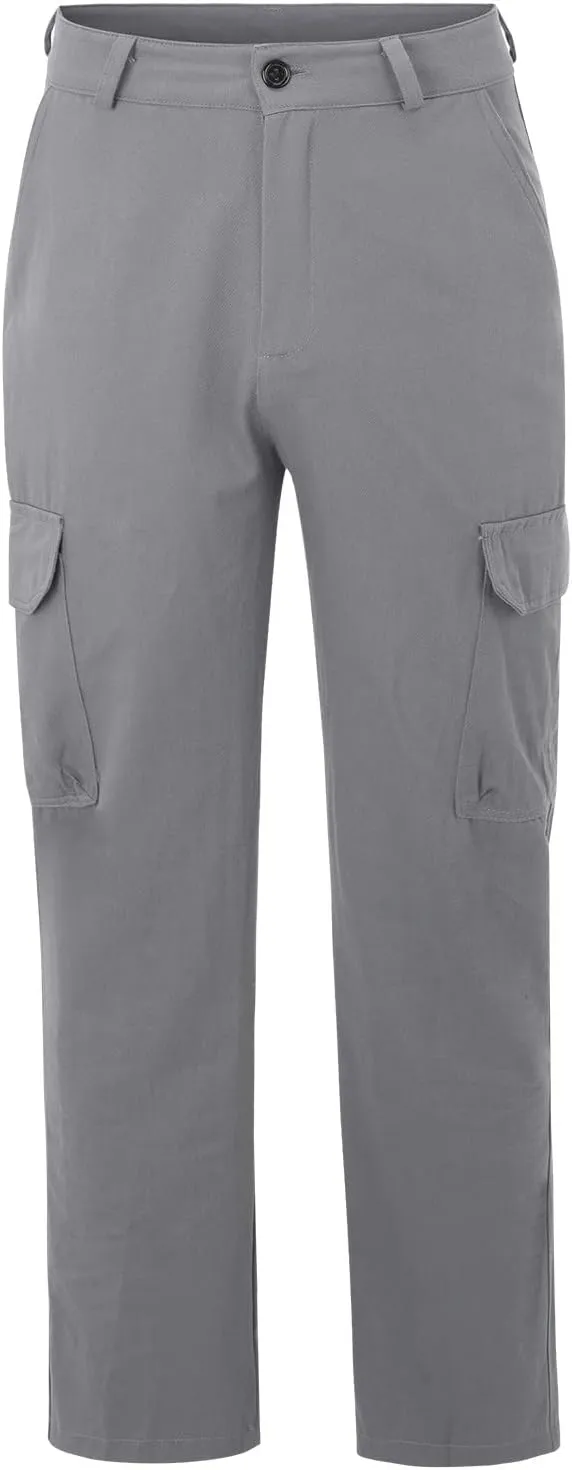 Cargo Sweatpants for Men Big and Tall Baggy Heavyweight Athletic Joggers Multi-Pockets Relaxed Fit Cargo Pants Men's