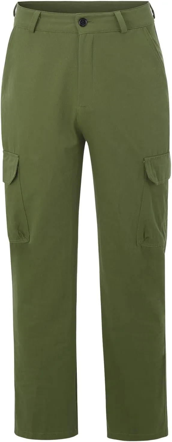 Cargo Sweatpants for Men Big and Tall Baggy Heavyweight Athletic Joggers Multi-Pockets Relaxed Fit Cargo Pants Men's