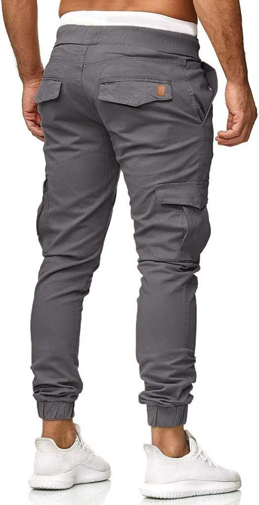 Cargo Sweatpants for Men Big and Tall Fit Cargo Pants for Men Stretch Men's Slim Fit Fleece Pants Winter Big and Tall