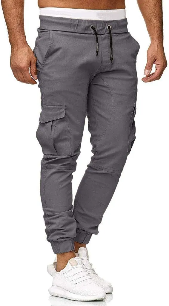 Cargo Sweatpants for Men Big and Tall Fit Cargo Pants for Men Stretch Men's Slim Fit Fleece Pants Winter Big and Tall