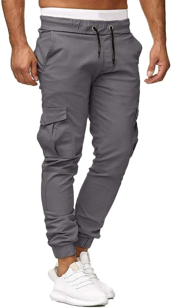 Cargo Sweatpants for Men Big and Tall Fit Cargo Pants for Men Stretch Men's Slim Fit Fleece Pants Winter Big and Tall