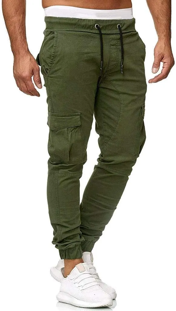Cargo Sweatpants for Men Big and Tall Fit Cargo Pants for Men Stretch Men's Slim Fit Fleece Pants Winter Big and Tall