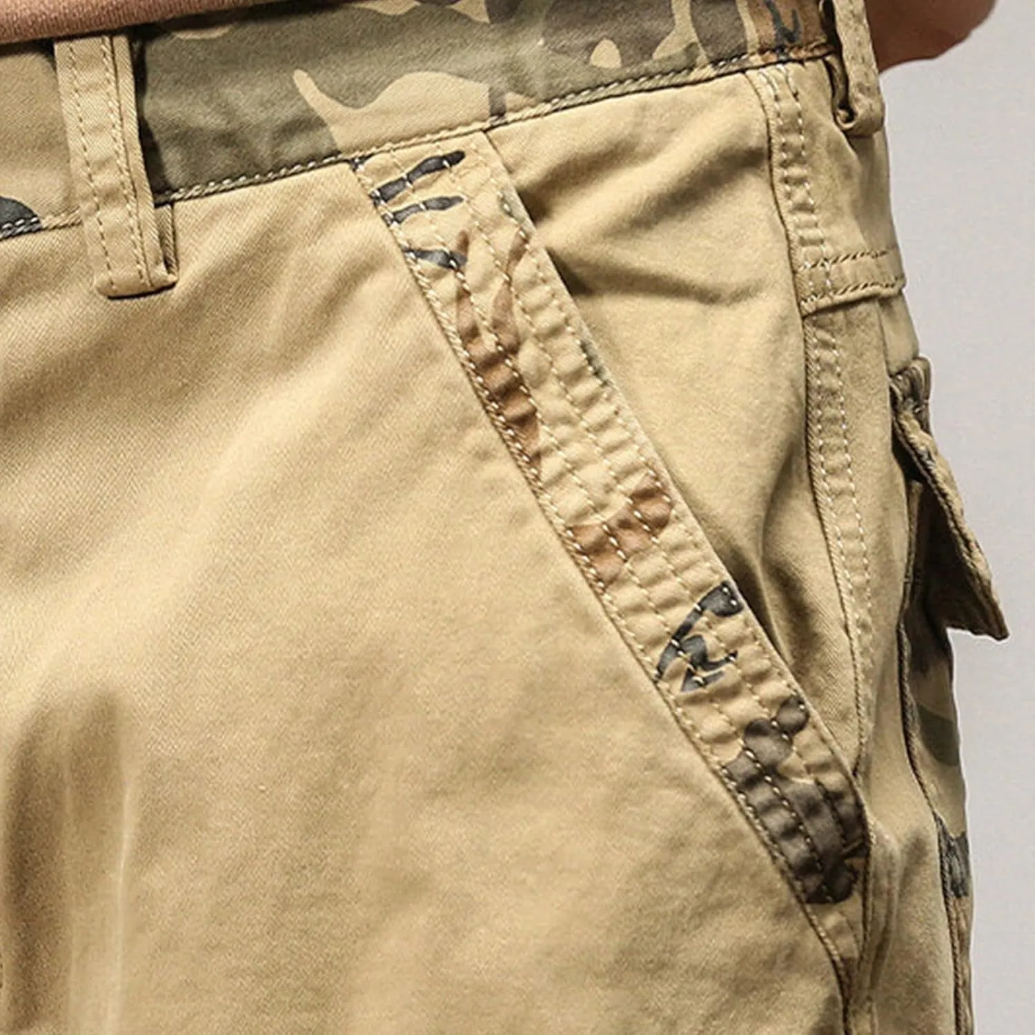 Cargo Sweatpants for Men Big and Tall Joggers Cotton Cargo Sweatpants Trousers Long Pants Men's Casual Military Pants