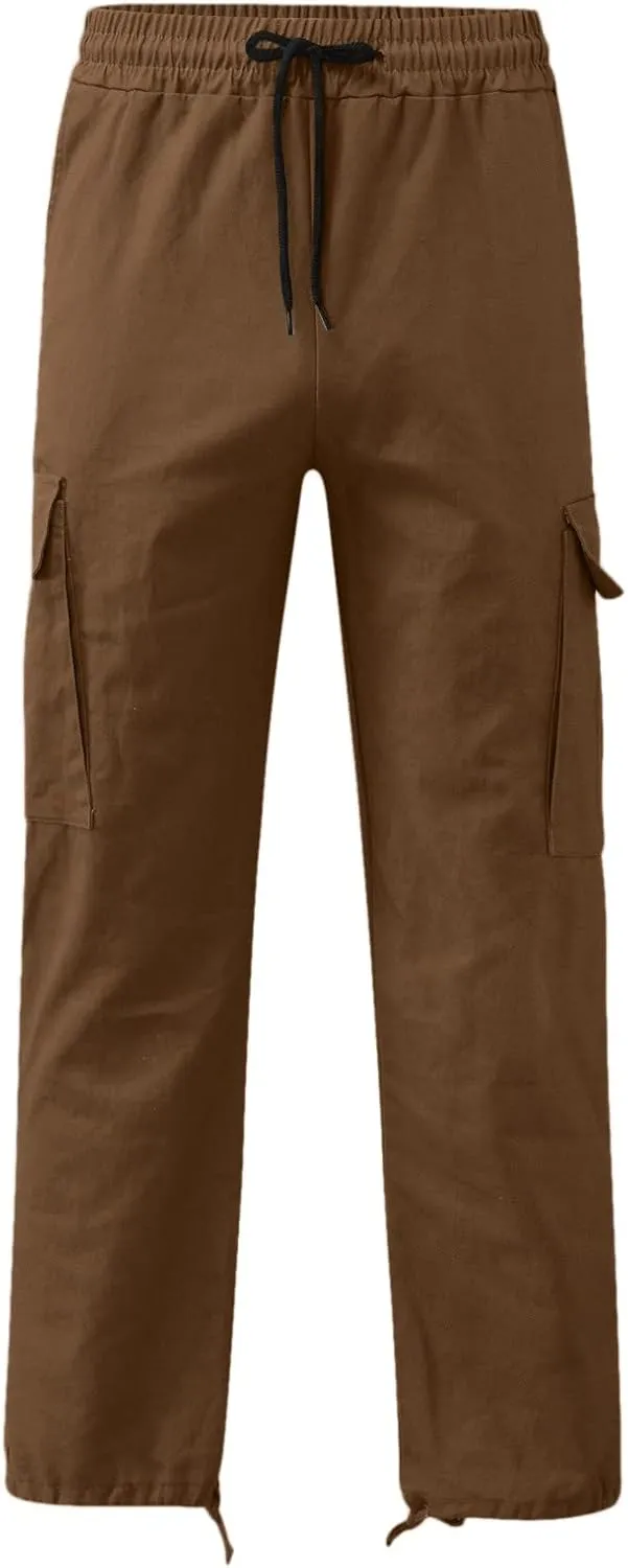 Cargo Sweatpants for Men Big and Tall Pants for Running Sweatpants Hiking Mens Sweatpants Casual Cotton Chinos Cargo