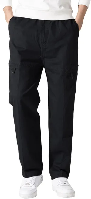 Cargo Sweatpants for Men Big and Tall Pockets Casual Streetwear Y2K Mens Cargo Pants Drawstring Hiking Pants Elastic