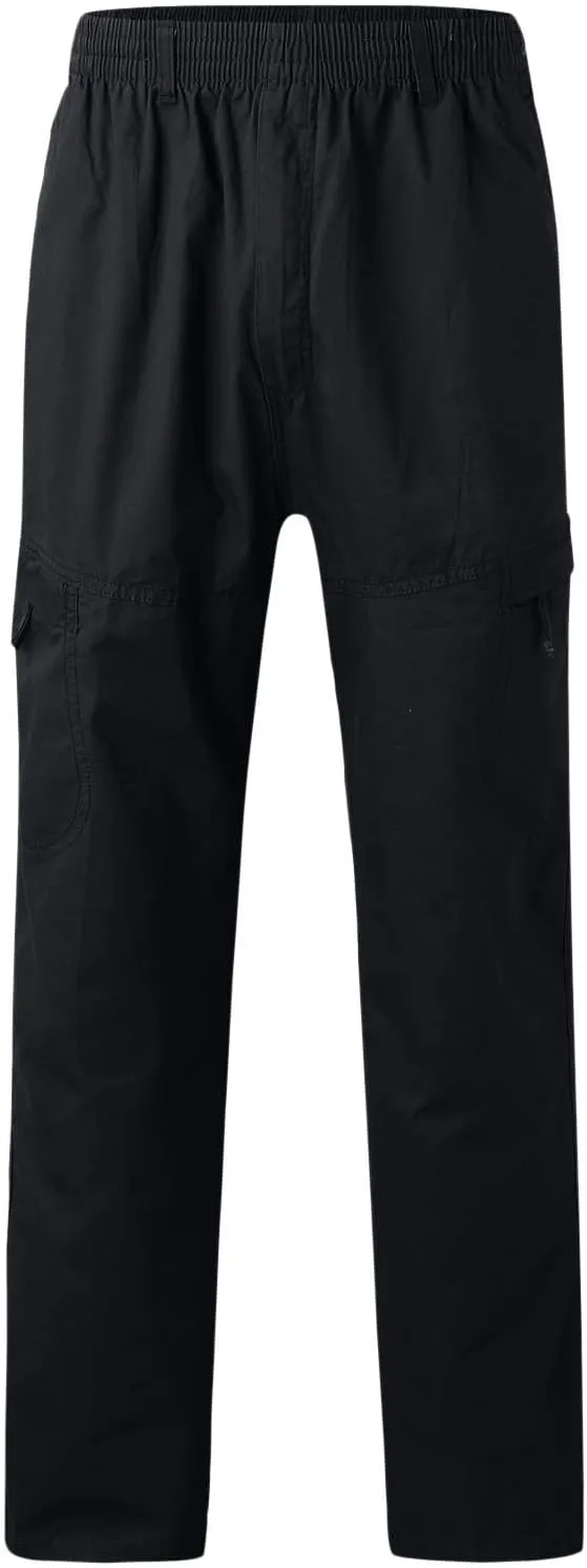 Cargo Sweatpants for Men Big and Tall Pockets Casual Streetwear Y2K Mens Cargo Pants Drawstring Hiking Pants Elastic