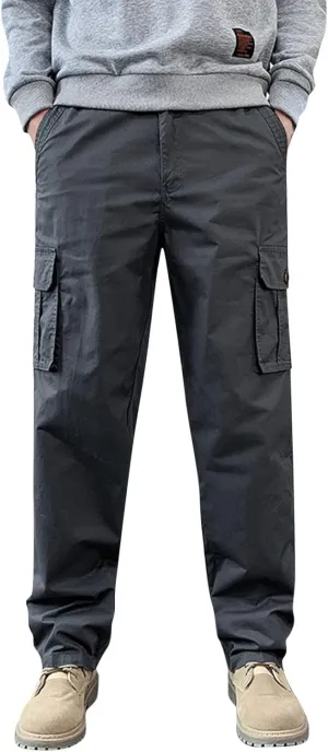 Cargo Sweatpants for Men Jogging Running Men's Fleece Jogger Pant Men's Lightweight Sweatpants Loose Fit Open Bottom