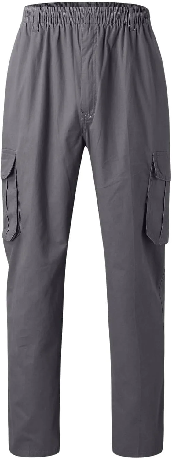 Cargo Sweatpants for Men Men's Drawstring Waist Zipper Hem Corduroy Cargo Pants with Pockets Men's Casual Drawstring