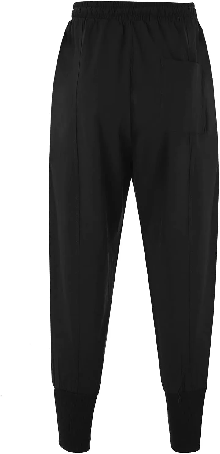 Cargo Trousers for Men Drawstring Hiking Pants Elastic Waist Outdoor Trousers with 7 Pockets Mens Long Cargo Pants