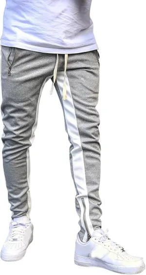 Cargo Trousers for Men Slim Jogger Pants Tapered Athletic Sweatpants for Jogging Running Exercise Gym Workout Mens