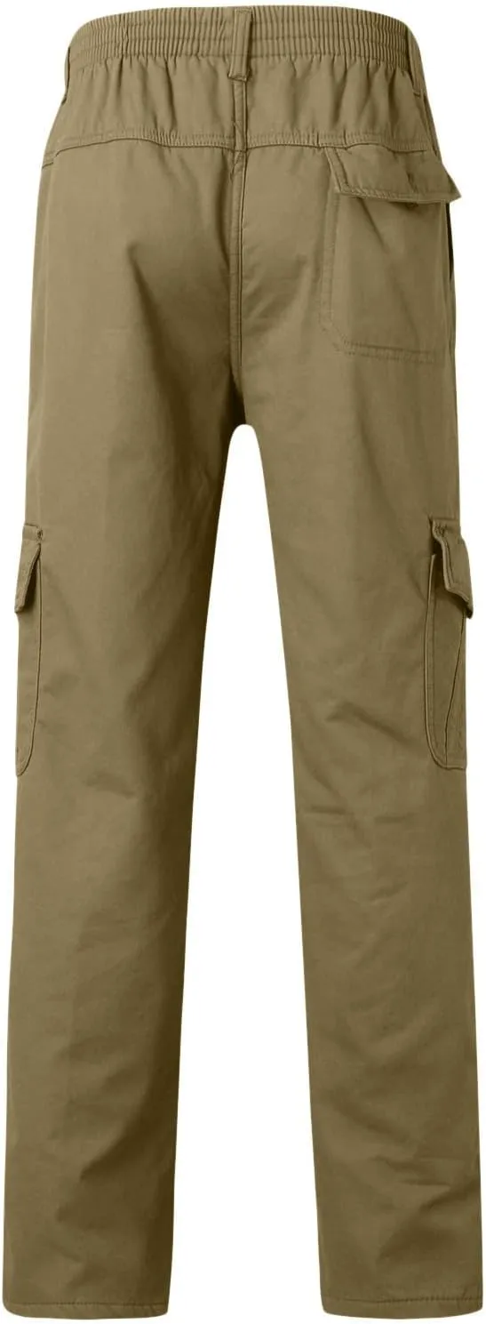 Cargo Trousers for Men with Pockets Men's Basic Active Fleece Jogger Pants Regular and Big & Tall Sizes for Workout