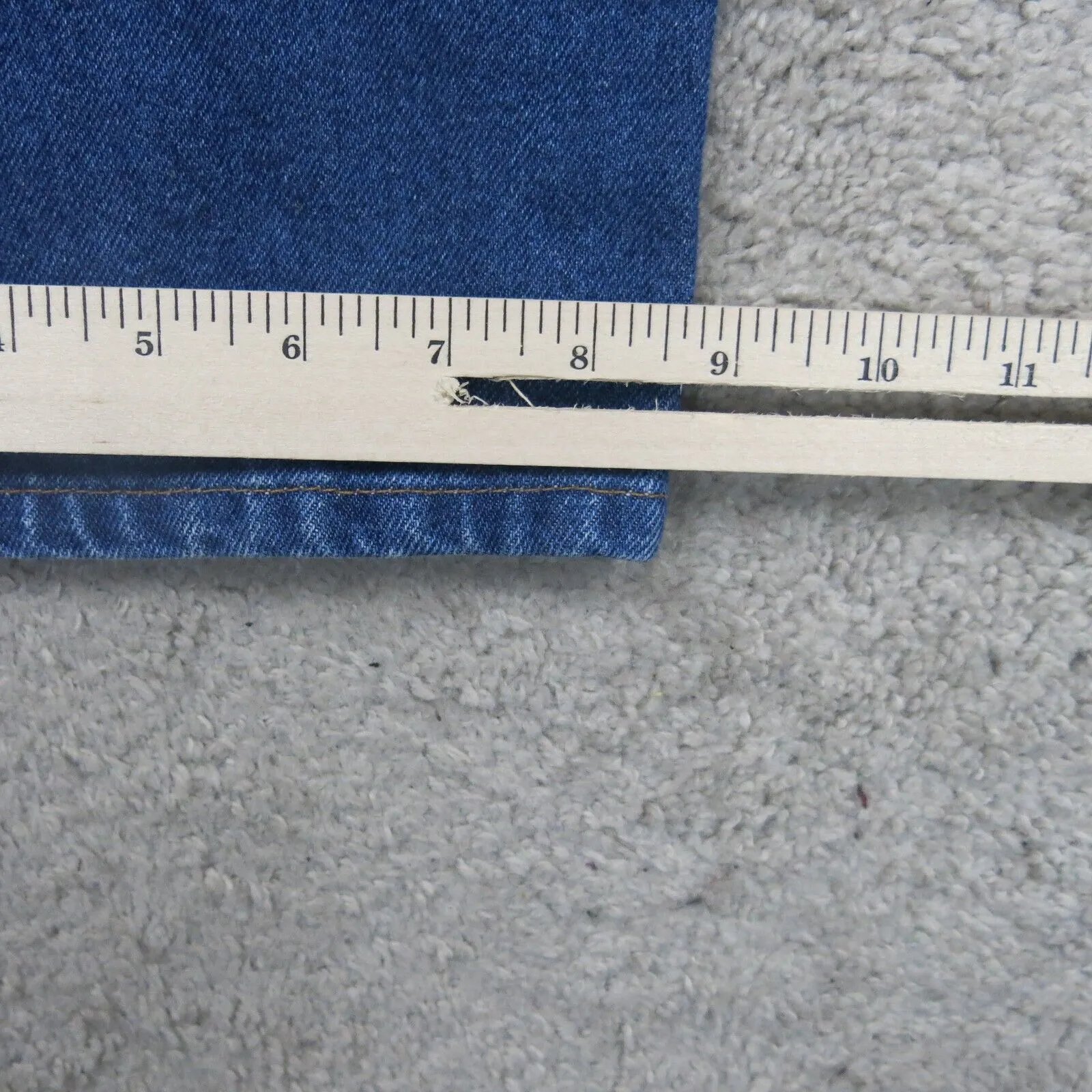 Carhartt Men Straight Leg Jeans 100%Cotton Relaxed Fit High Rise Blue SZ W36XL32