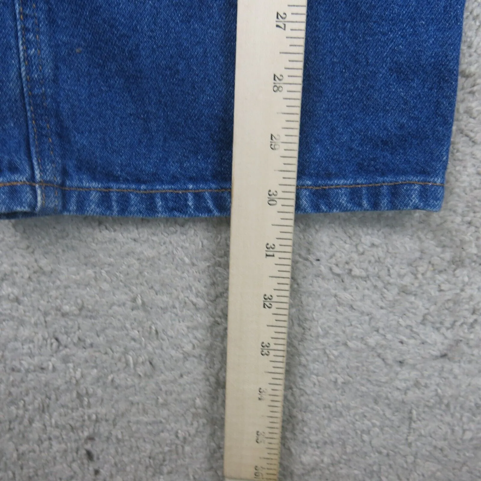 Carhartt Men Straight Leg Jeans 100%Cotton Relaxed Fit High Rise Blue SZ W36XL32