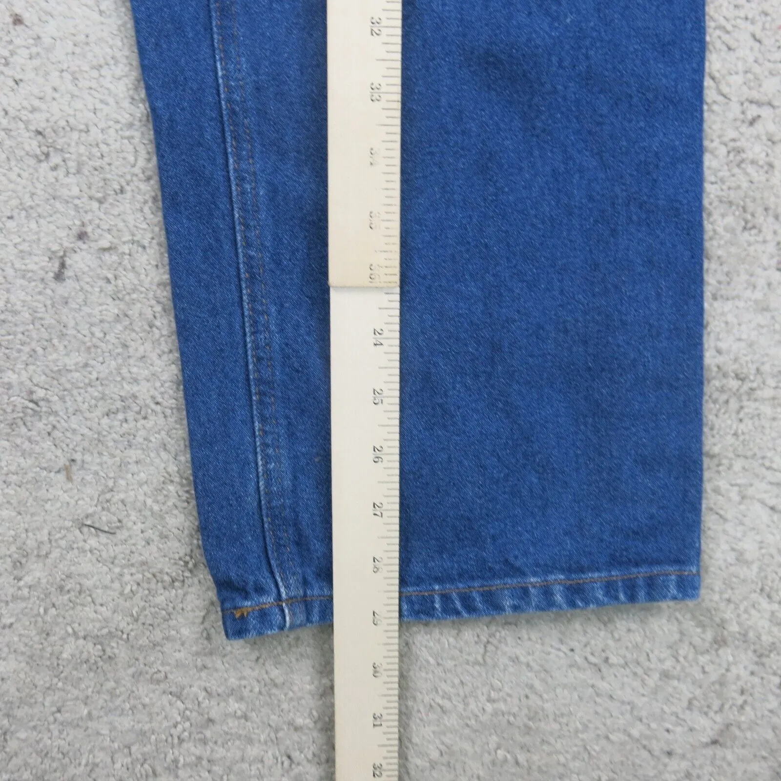 Carhartt Men Straight Leg Jeans 100%Cotton Relaxed Fit High Rise Blue SZ W36XL32
