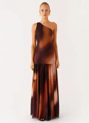 Effortless Piece Carlina Maxi Dress - Black Gradient