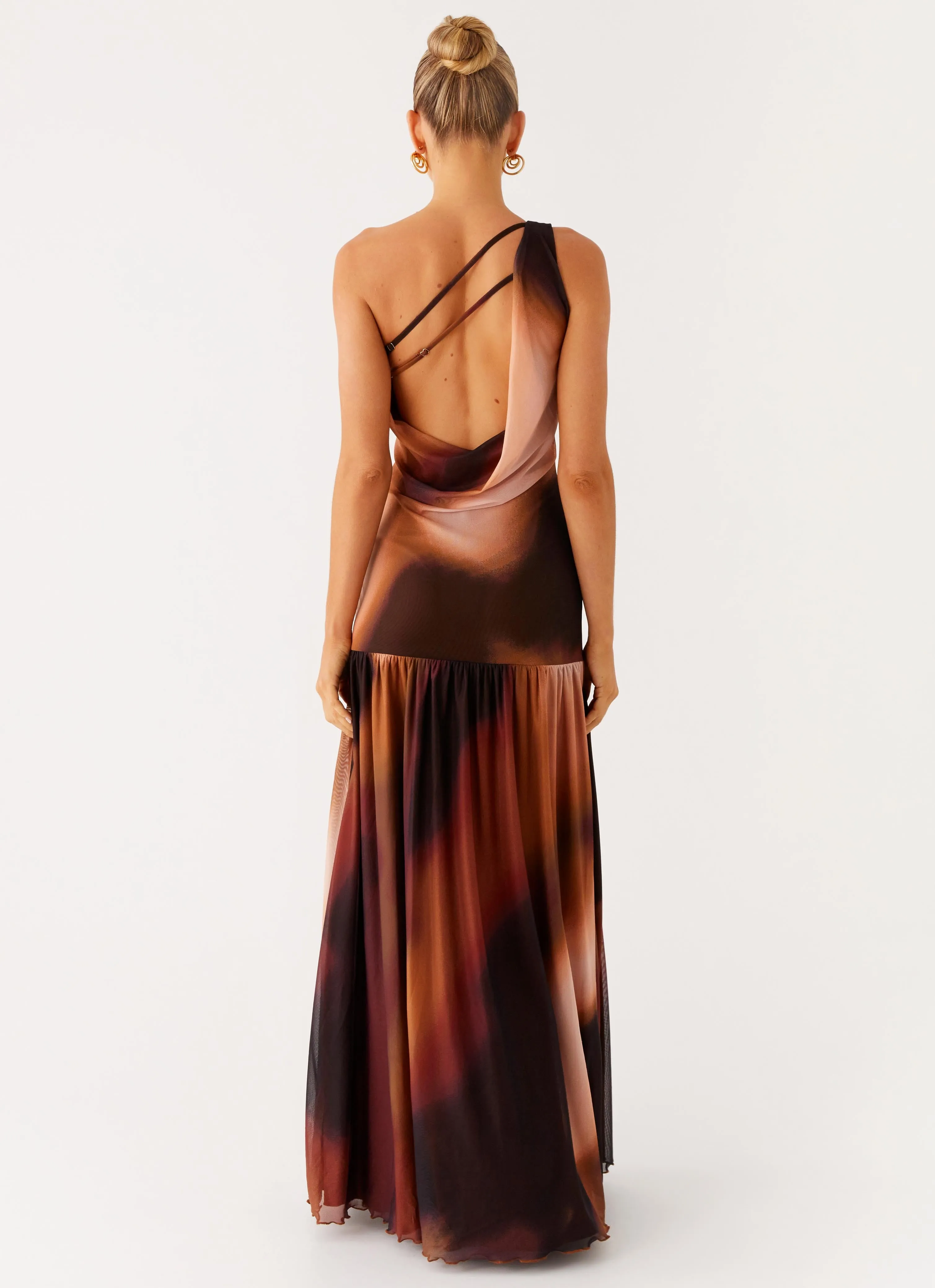 Carlina Maxi Dress - Black Gradient Lightweight Comfort