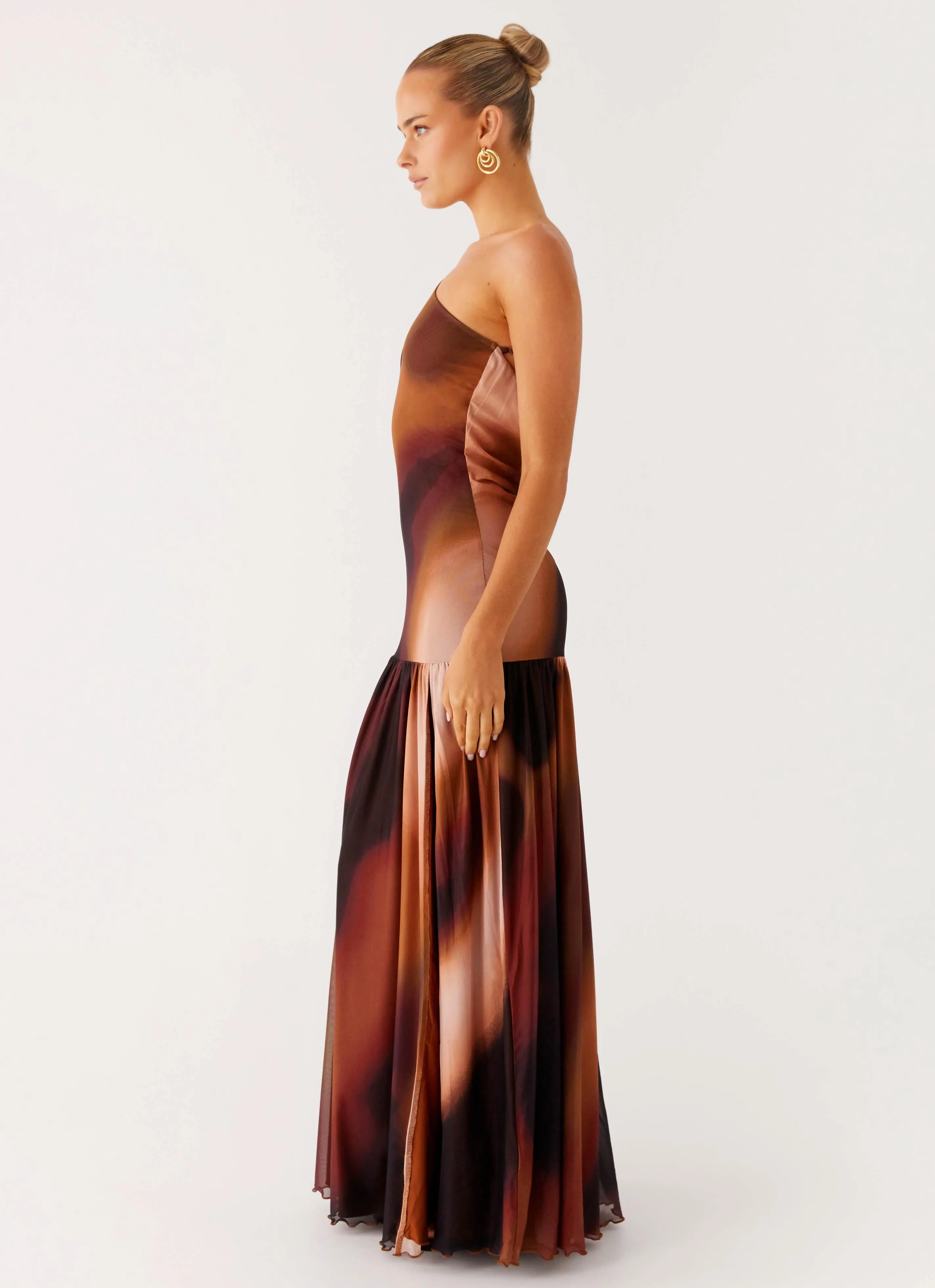 Tailored Mood Soft Touch Carlina Maxi Dress - Black Gradient