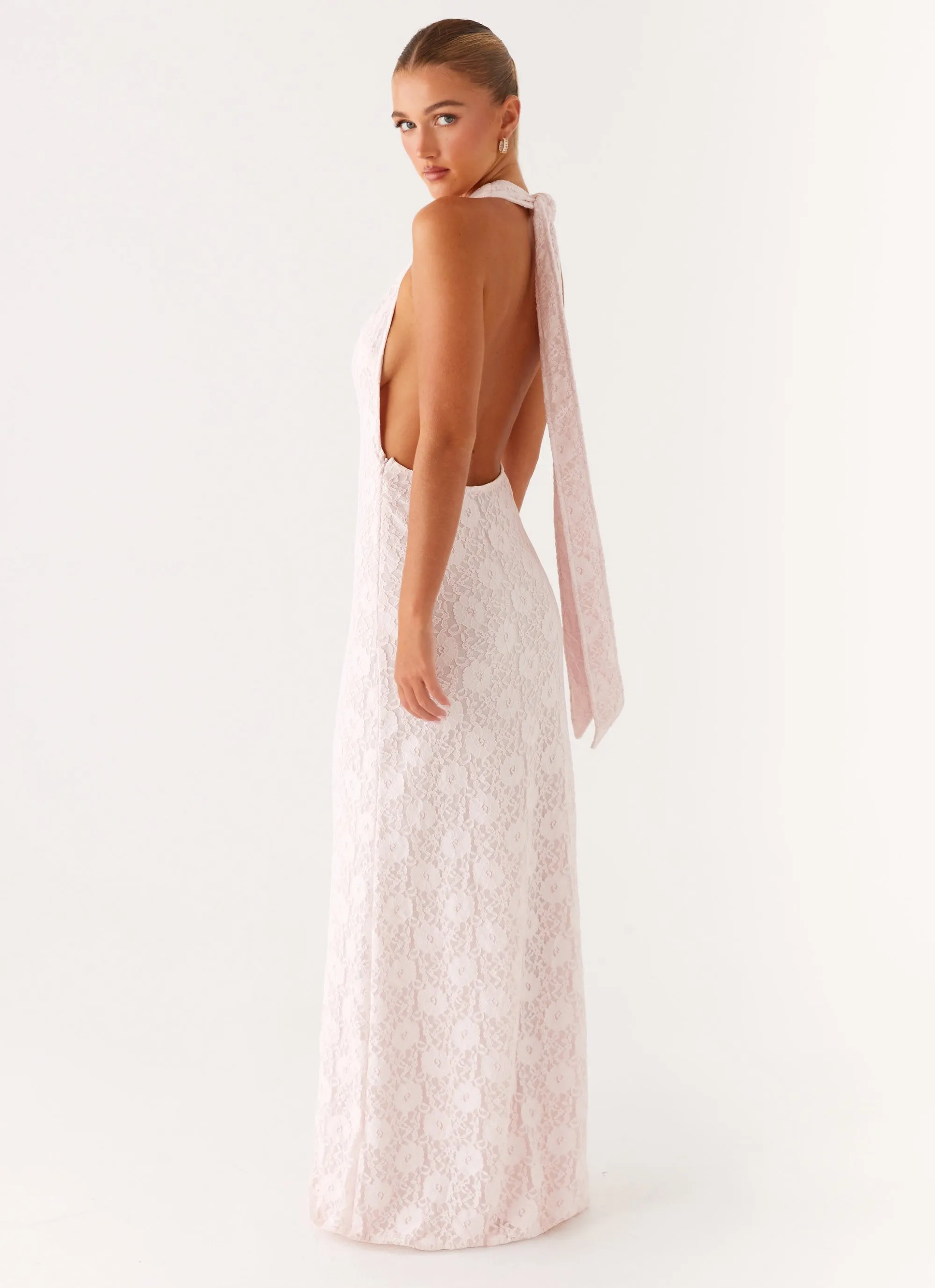 Carly Maxi Dress - Pink Gentle Texture
