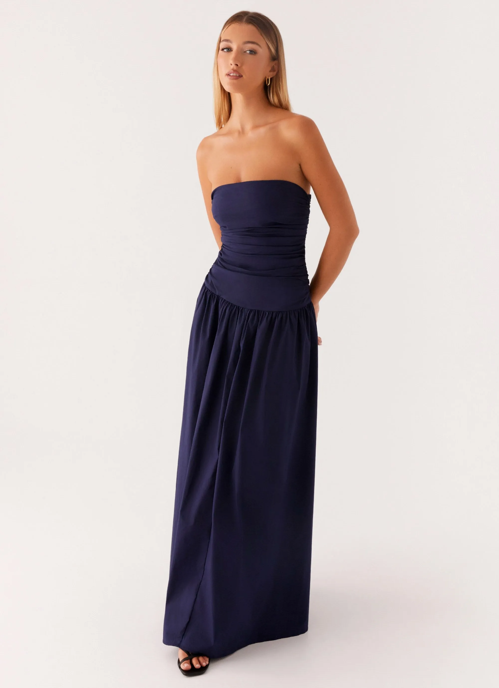 Perfect Layers Carmel Maxi Dress - Navy