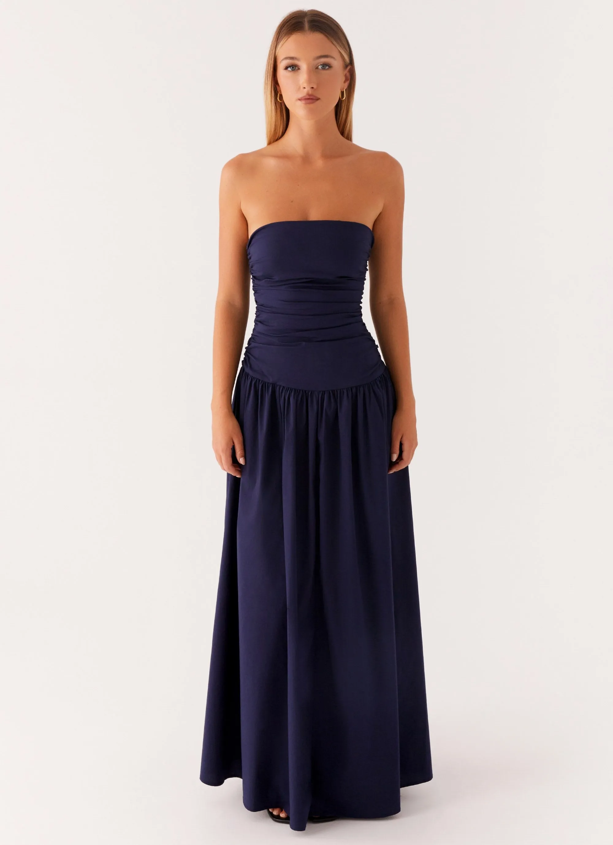 Luxe style Carmel Maxi Dress - Navy