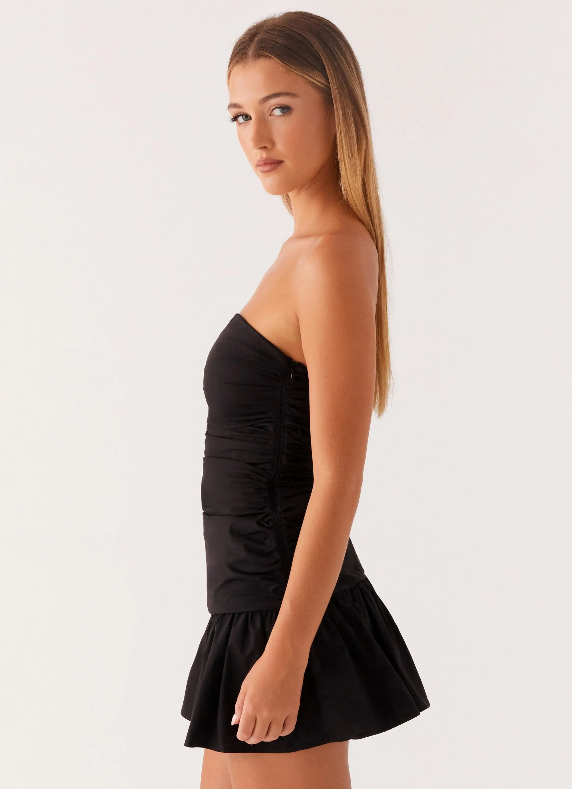 Elegant Line soft elegance Carmel Mini Dress - Black