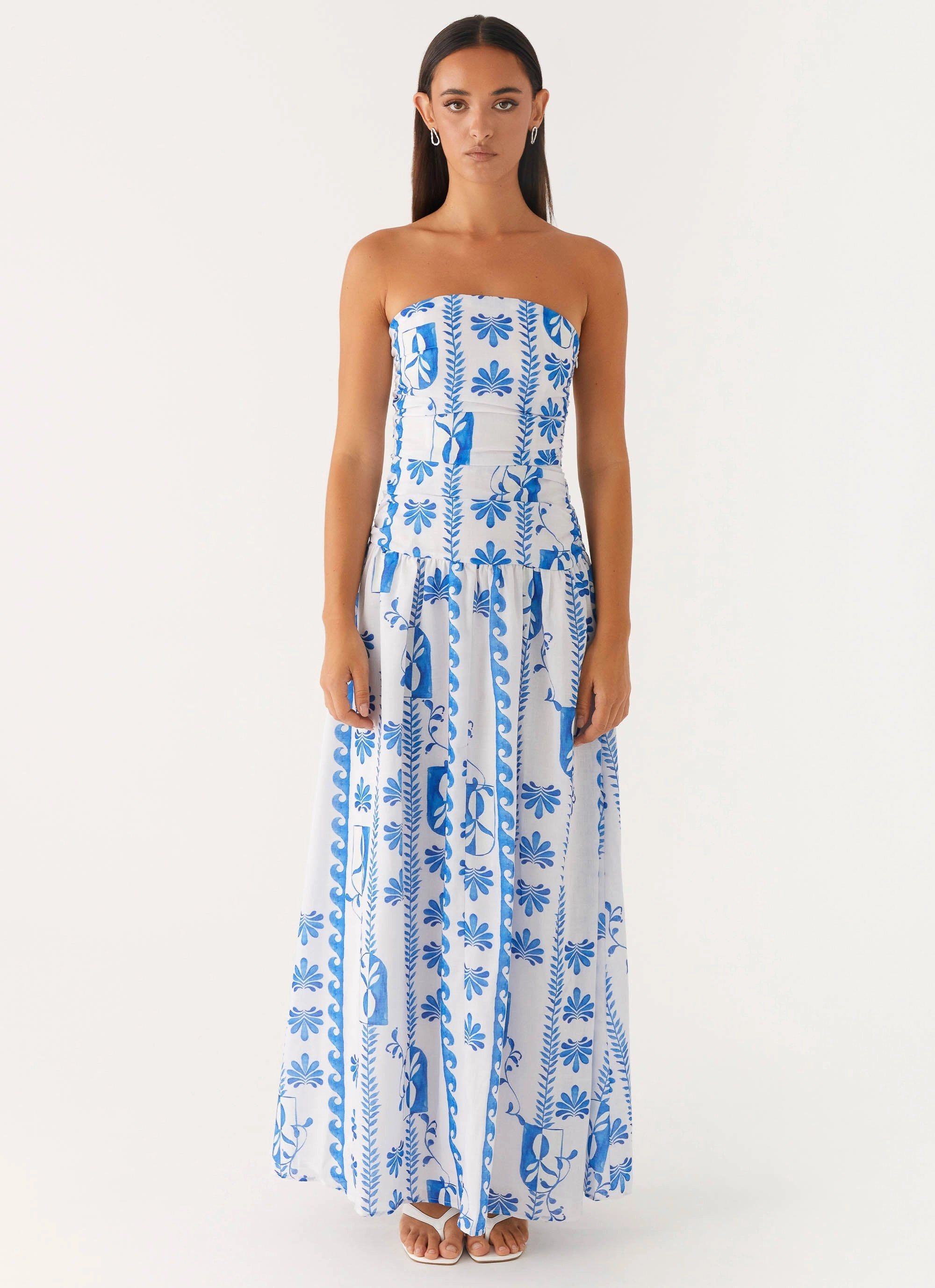 Carmel Maxi Dress - Floral Wave Dreamy Layers