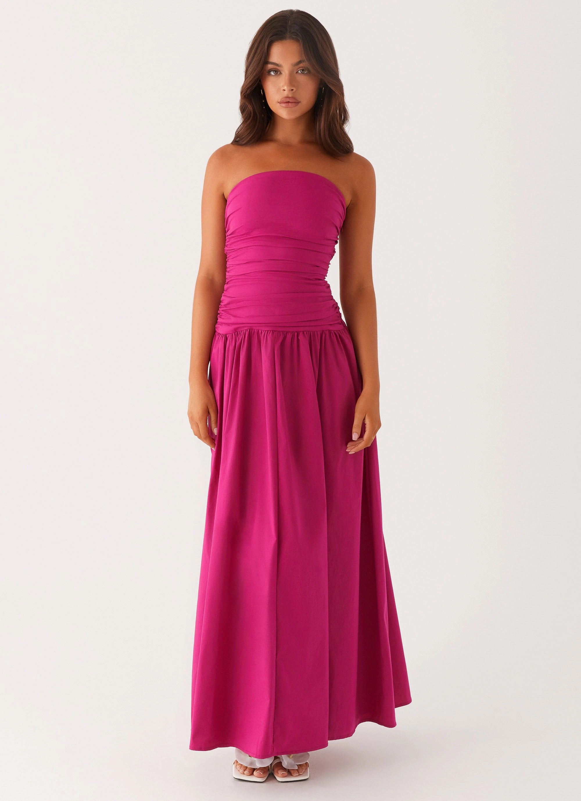Bold Pattern Carmel Maxi Dress - Fuchsia