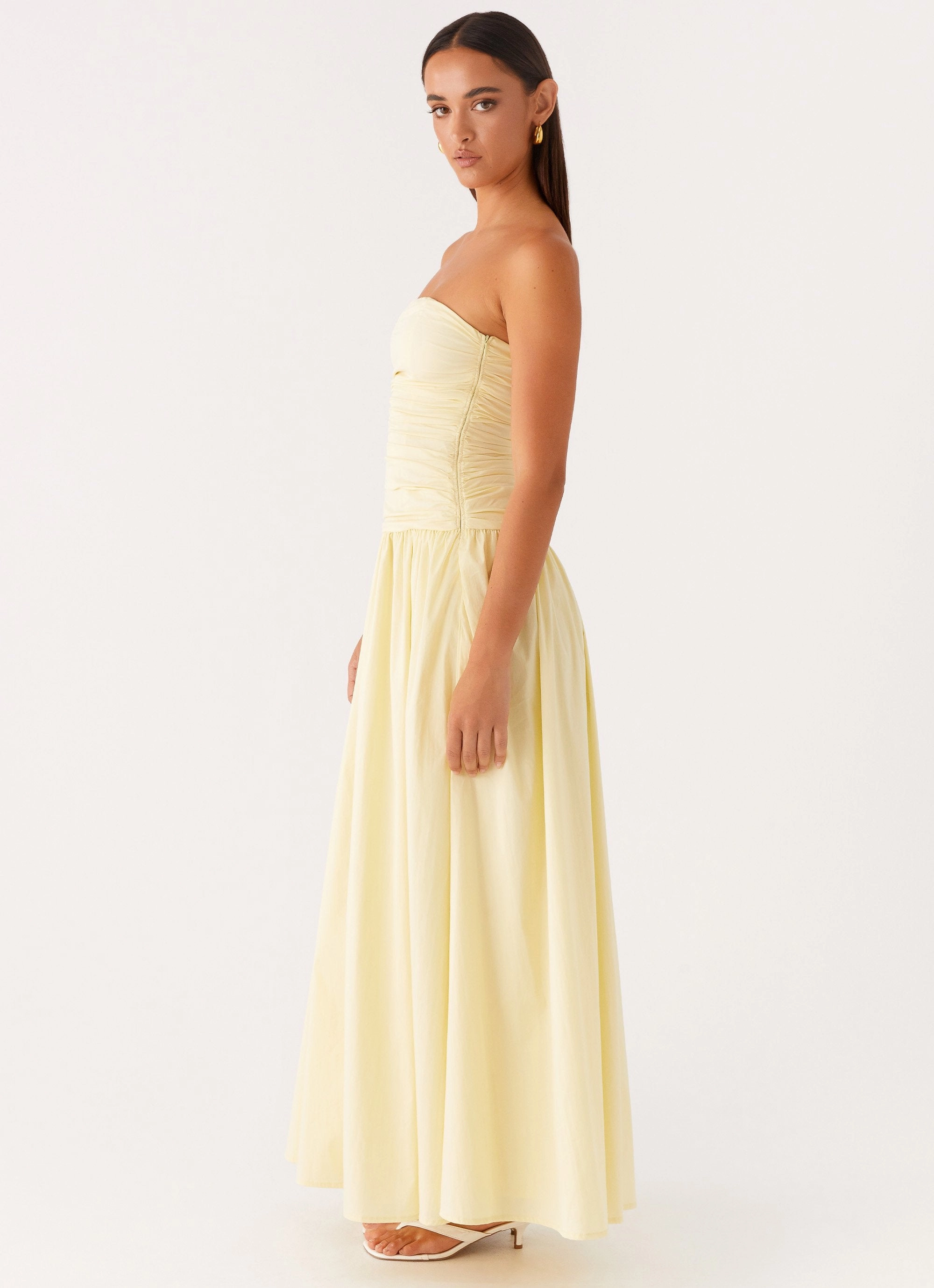 Artistic Detail Carmel Maxi Dress - Yellow