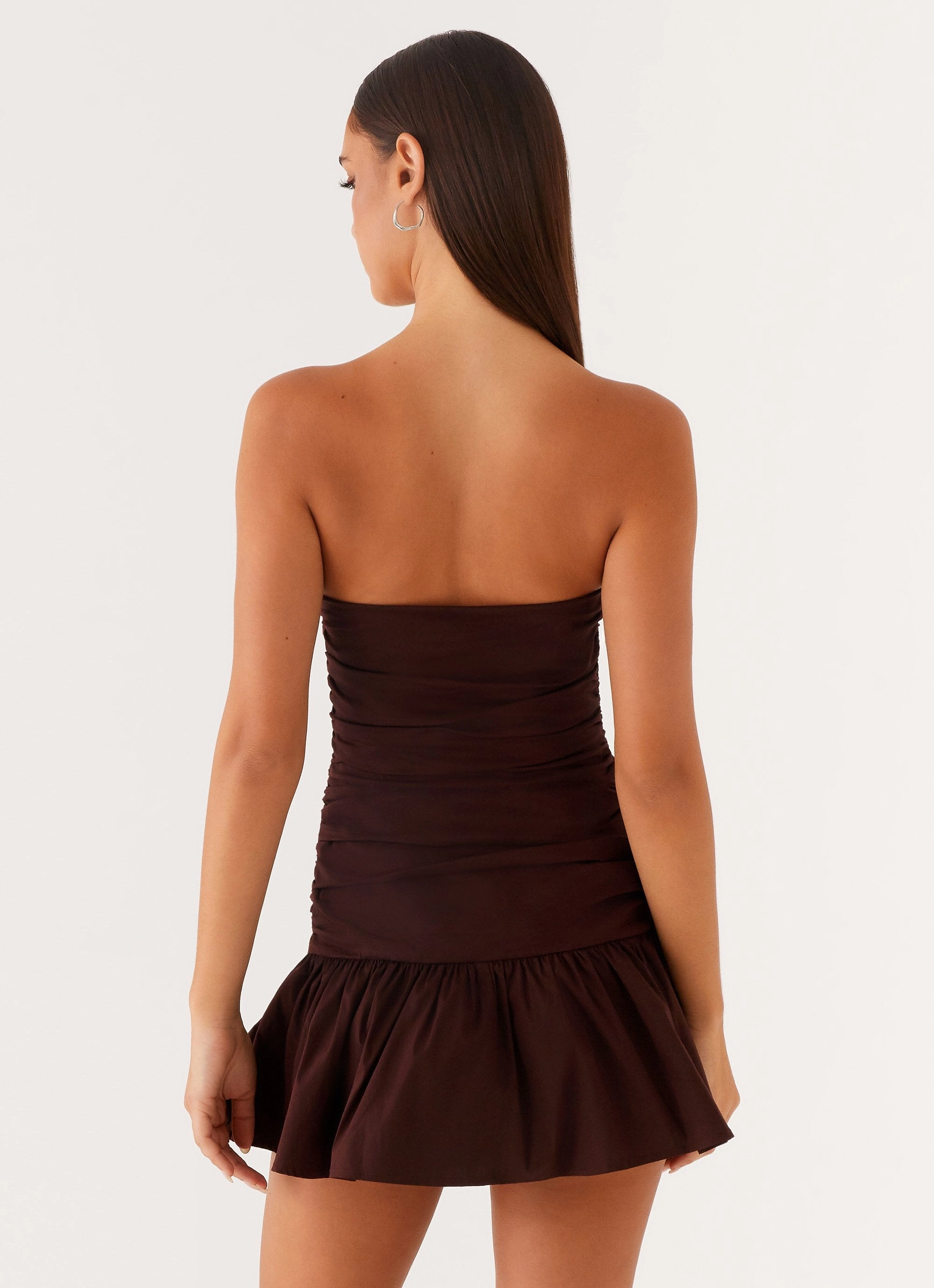Layering Piece Seasonal Layering Carmel Mini Dress - Chocolate