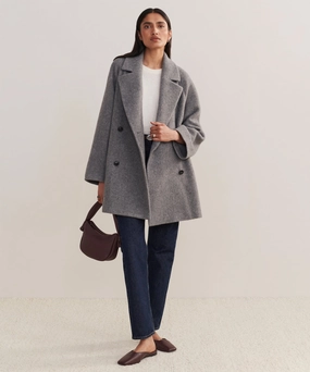 Caroline Coat Daily Commute Wear Rubberized Edging