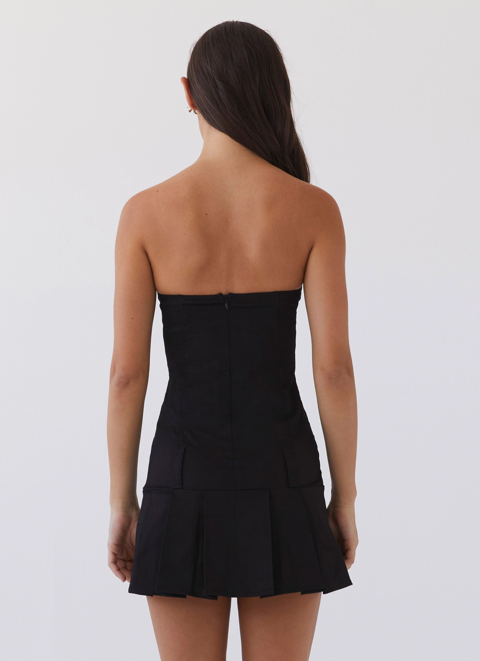 Case Closed Mini Dress - Black Dreamy Layers Relaxed Line
