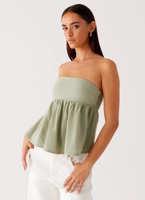AllDay Comfort Tech Cassie Tube Top - Sage