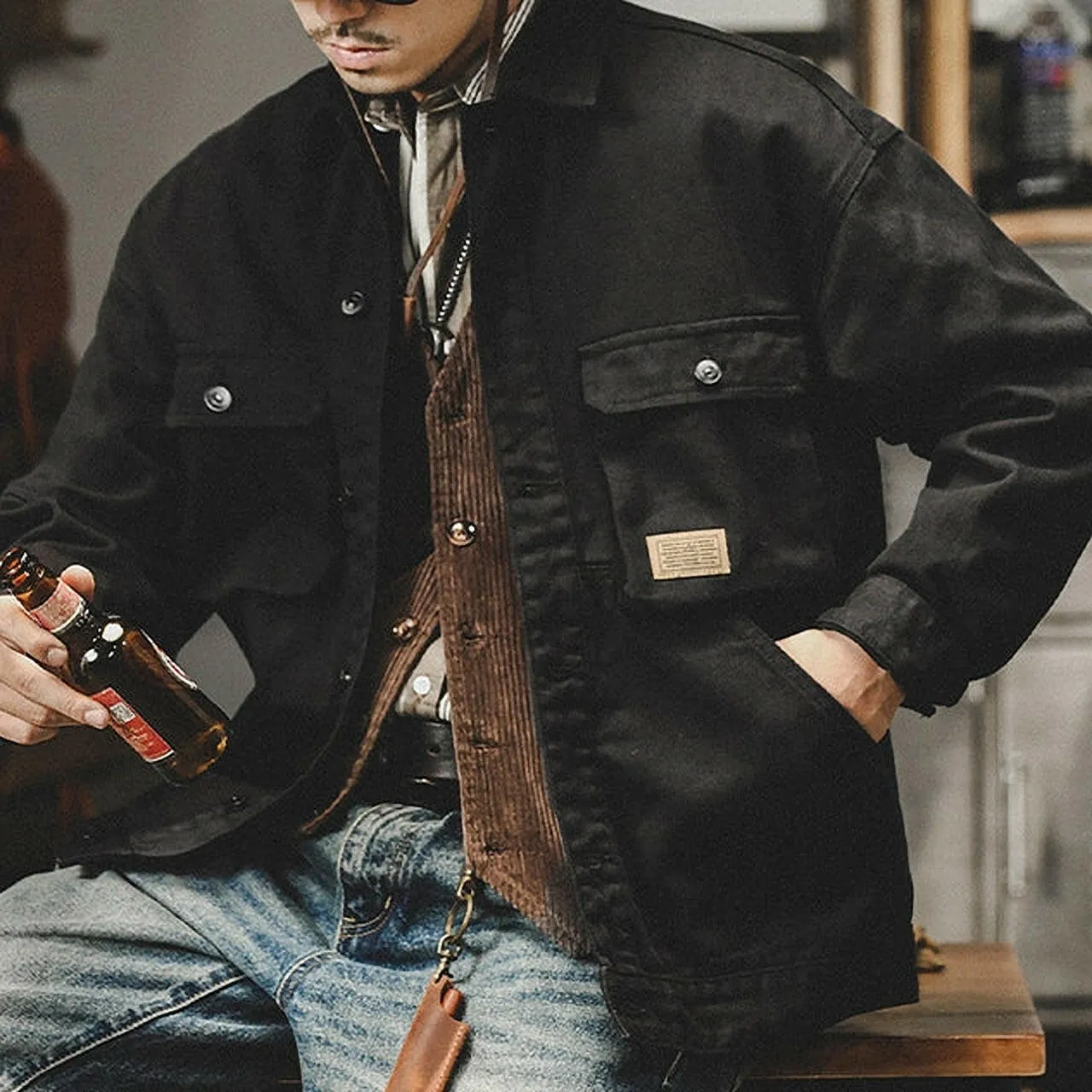 Casual Colored Denim Jacket P0314