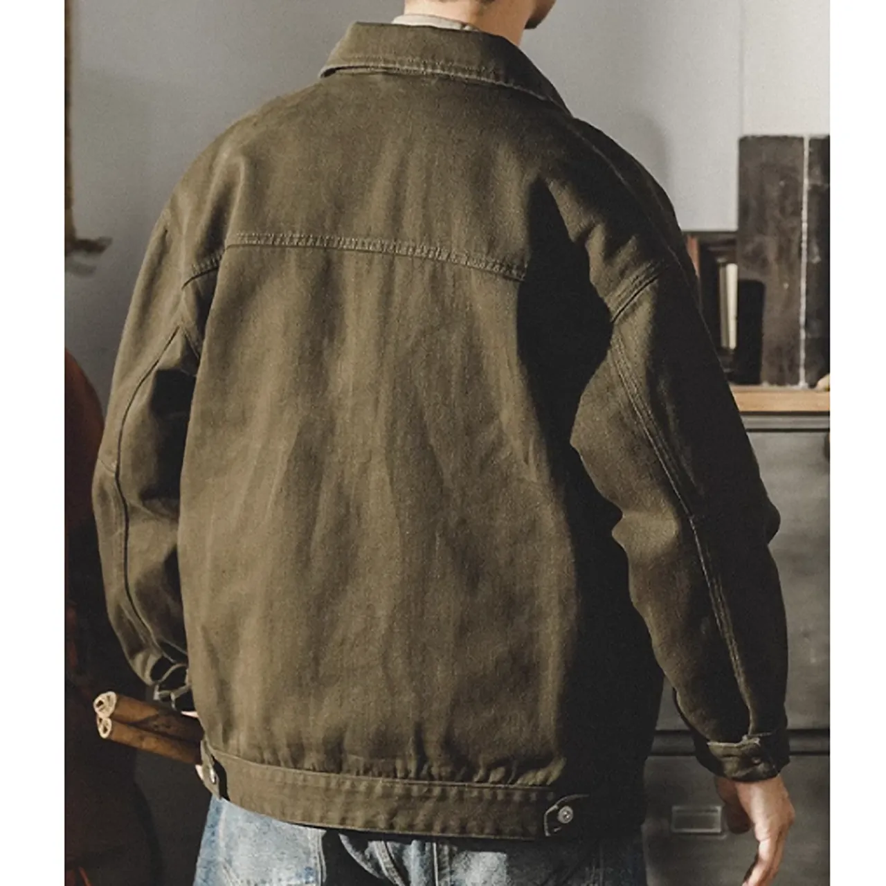 Casual Colored Denim Jacket P0314