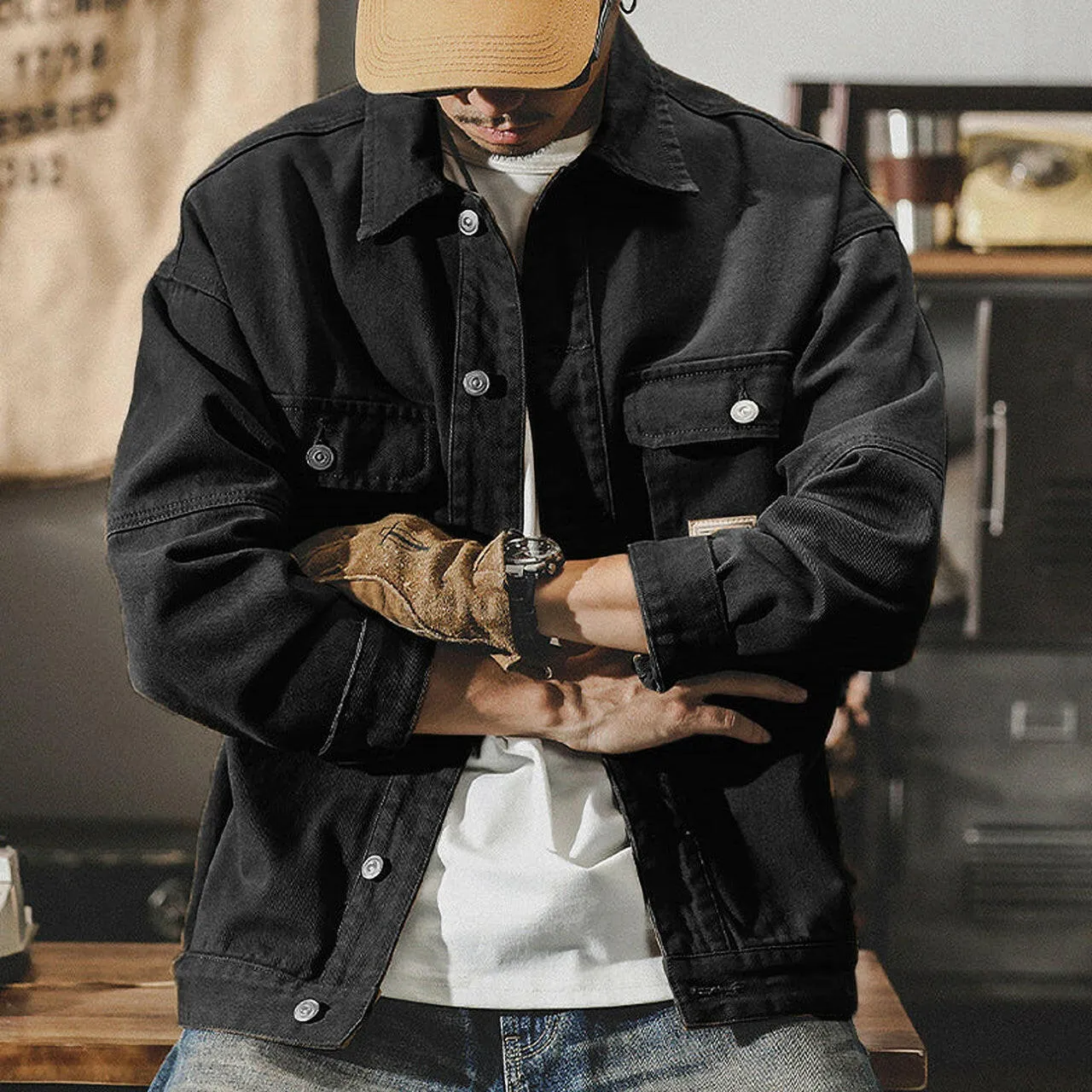 Casual Colored Denim Jacket P0314