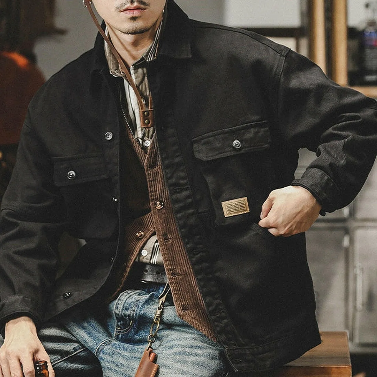 Casual Colored Denim Jacket P0314
