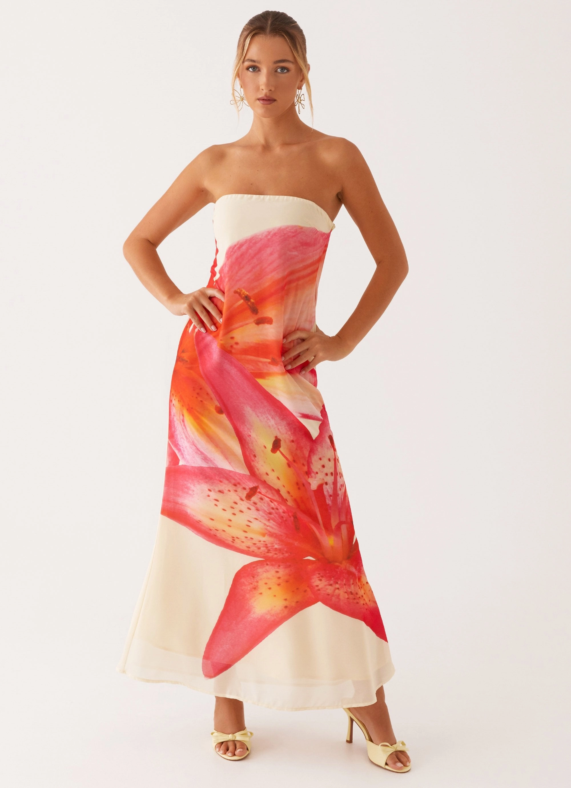Clean Mood Darcy Maxi Dress - Yellow Floral