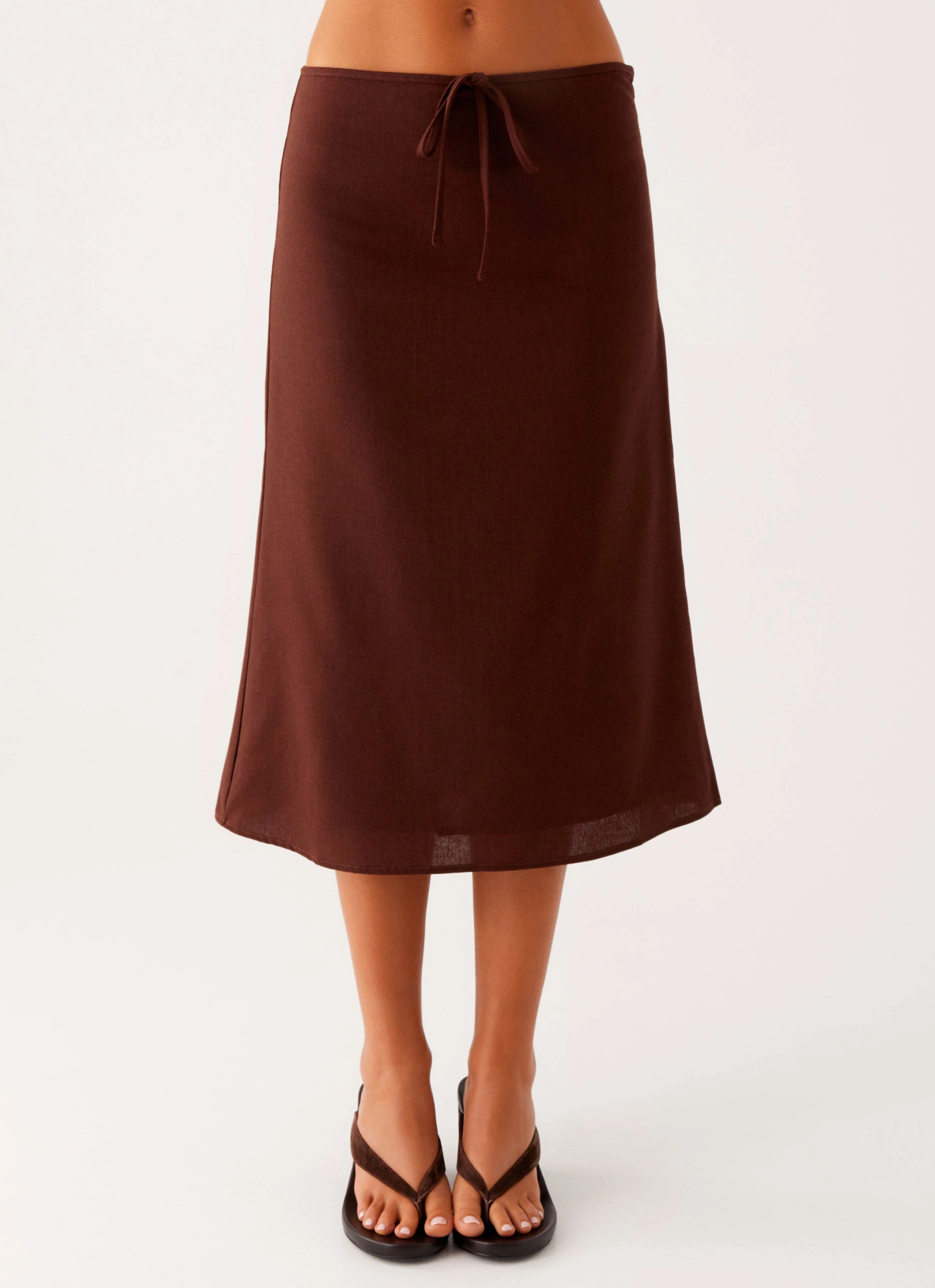 Stay Active Esther Midi Skirt - Chocolate