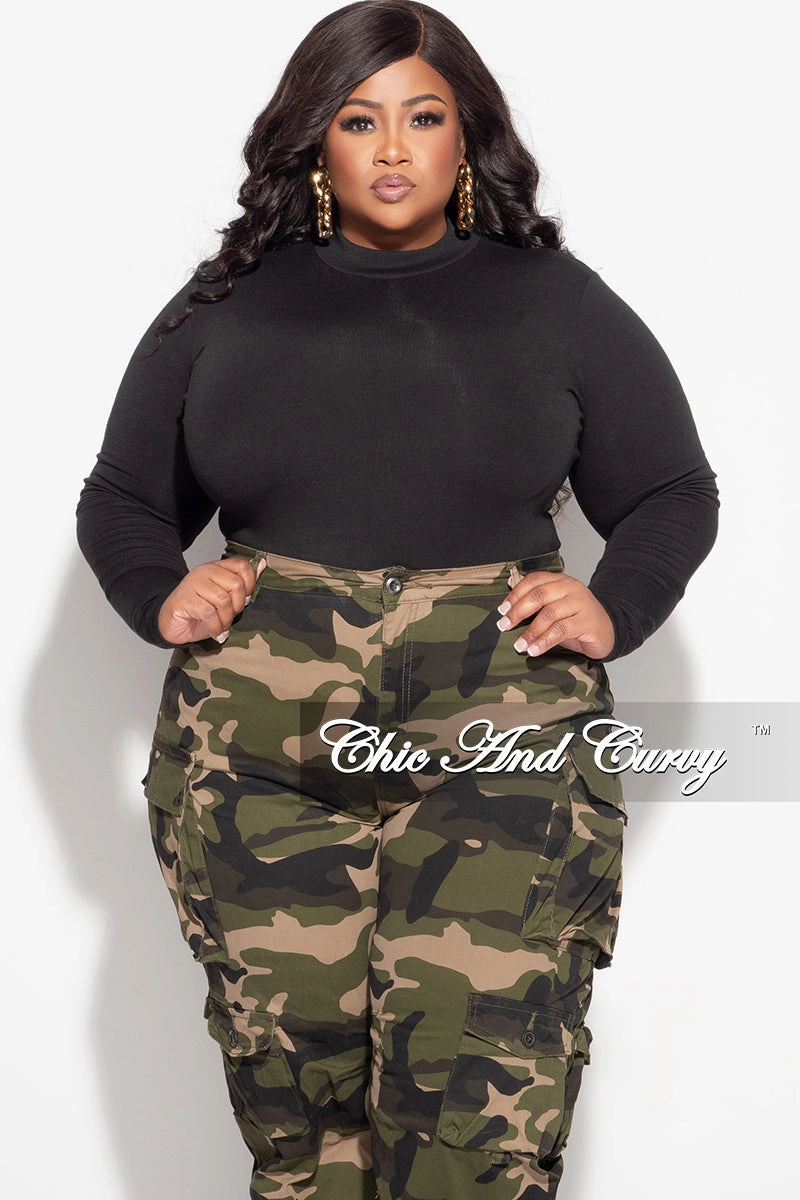 Ripped design Active Lifestyle Final Sale Plus Size Bodysuit in Black